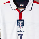 England 2003 Beckham Reversible Home Kit (L)