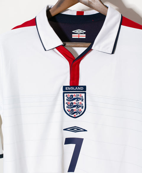 England 2003 Beckham Reversible Home Kit (L)