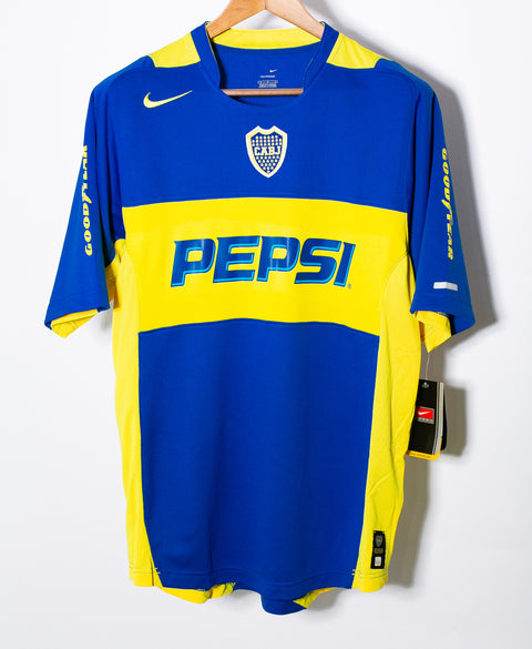 Boca Juniors 2004-05 Tevez Home Kit NWT (L)