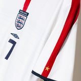 England 2003 Beckham Reversible Home Kit (L)