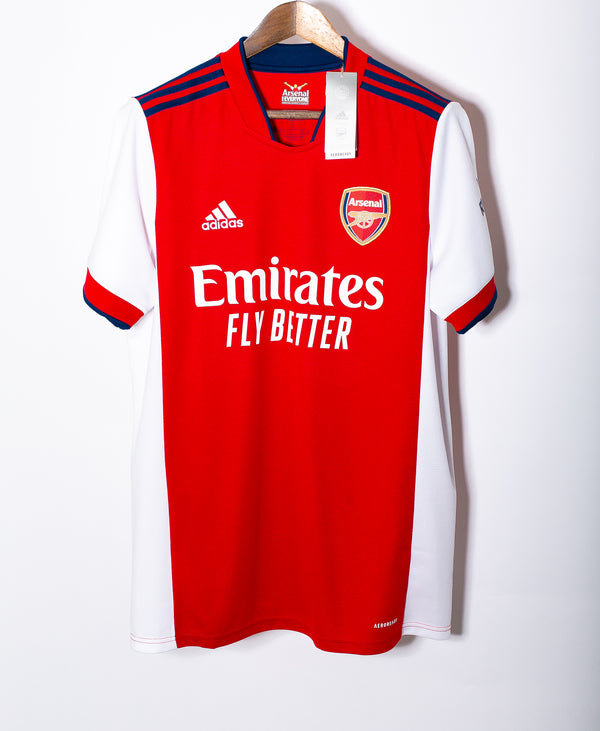 Arsenal 2021-22 Aubameyang Home Kit NWT (L)