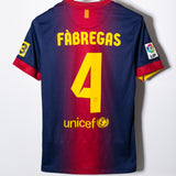Barcelona 2012-13 Fabregas Home Kit (S)