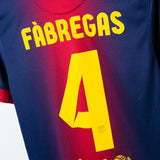 Barcelona 2012-13 Fabregas Home Kit (S)