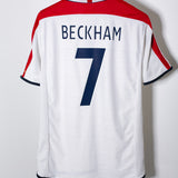 England 2004 Beckham Home Kit (L)