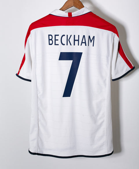 England 2004 Beckham Home Kit (L)