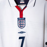 England 2004 Beckham Home Kit (L)