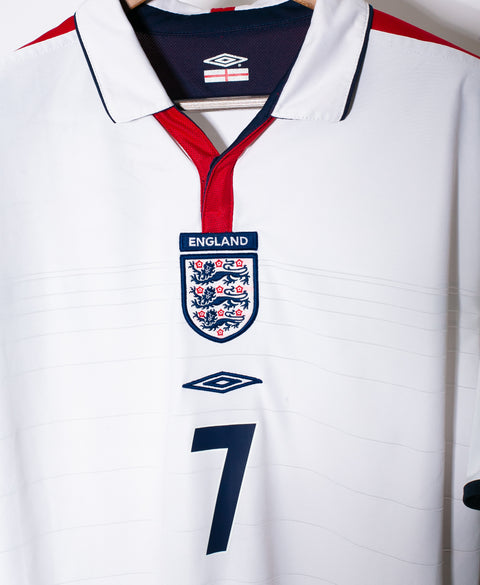 England 2004 Beckham Home Kit (L)