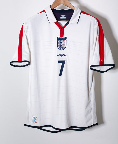 England 2004 Beckham Home Kit (L)