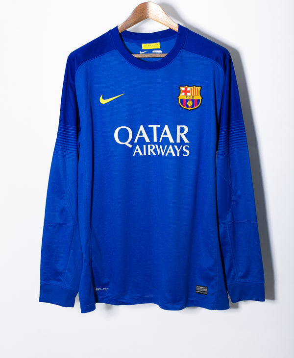 Barcelona 2013-14 Long Sleeve GK Away Kit (XL)