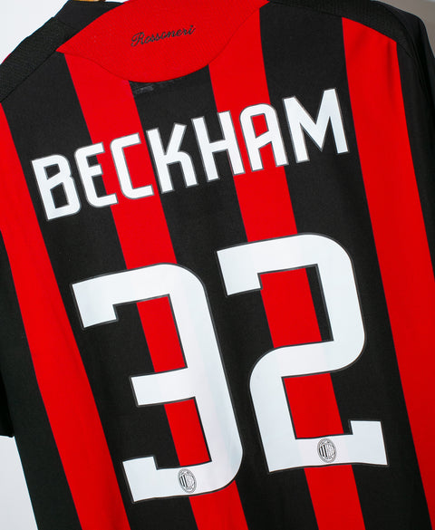 AC Milan 2008-09 Beckham Home Kit (L)