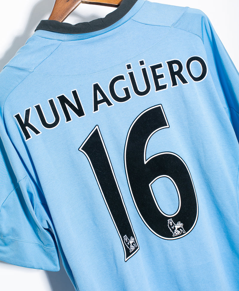 Manchester City 2012-13 Aguero Home Kit (2XL)