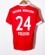 Bayern Munchen 2017-18 Tolisso Home Kit (S)