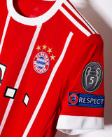 Bayern Munchen 2017-18 Tolisso Home Kit (S)