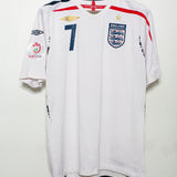 England 2008 Beckham Home Kit (L)