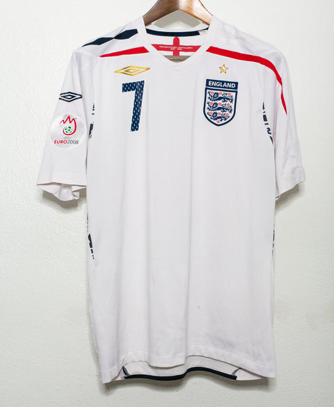 England 2008 Beckham Home Kit (L)