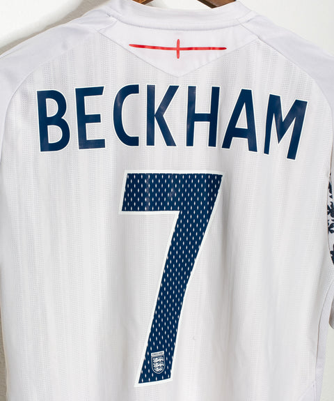 England 2008 Beckham Home Kit (L)