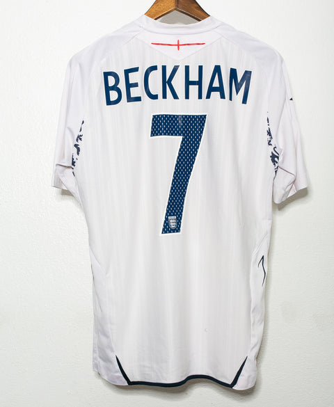 England 2008 Beckham Home Kit (L)