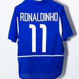 Brazil 2002 Ronaldinho Away Kit (L)