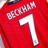 England 2008 Beckham Long Sleeve Away Kit (XL)