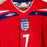 England 2008 Beckham Long Sleeve Away Kit (XL)