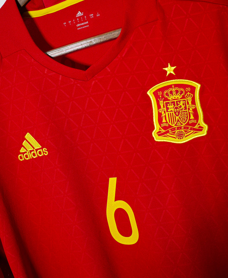 Spain 2016 Iniesta Long Sleeve Home Kit (L)