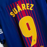 Barcelona 2017-18 Suarez Home Kit (2XL)