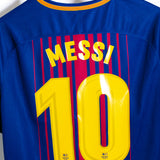 Barcelona 2017-18 Messi Home Kit (XL)