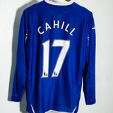Everton 2007-08 Cahill Long Sleeve Home Kit (L)