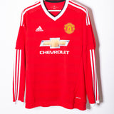 Manchester United 2015-16 Rooney Long Sleeve Home Kit (L)