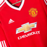 Manchester United 2015-16 Rooney Long Sleeve Home Kit (L)