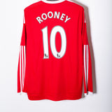 Manchester United 2015-16 Rooney Long Sleeve Home Kit (L)