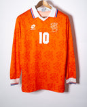 Netherlands 1994 Bergkamp Long Sleeve Home Kit (M)