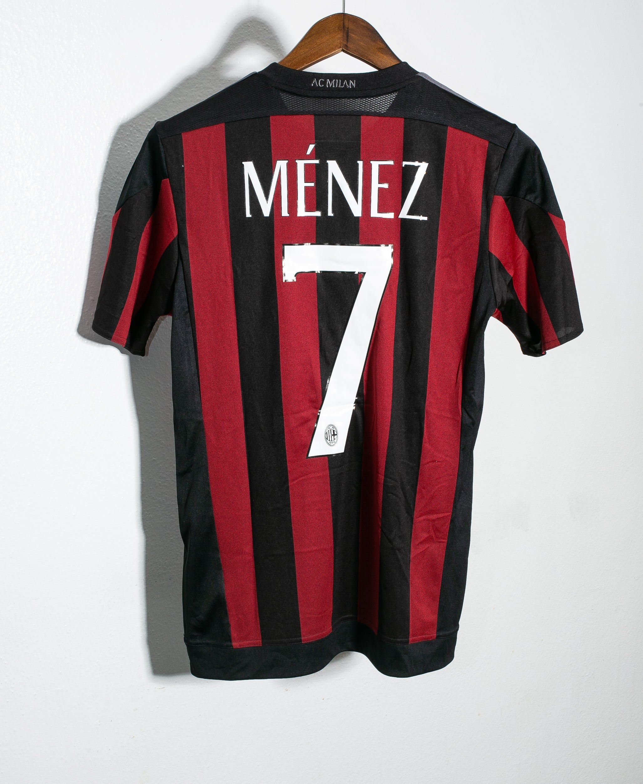 AC Milan No7 Menez Home Kid Soccer Club Jersey