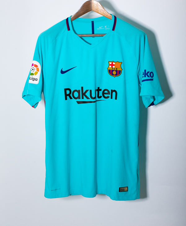 Barcelona 2017-18 Iniesta Player Issue Away Kit (XL)