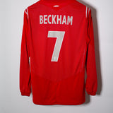 England 2004 Beckham Long Sleeve Away Kit (M)