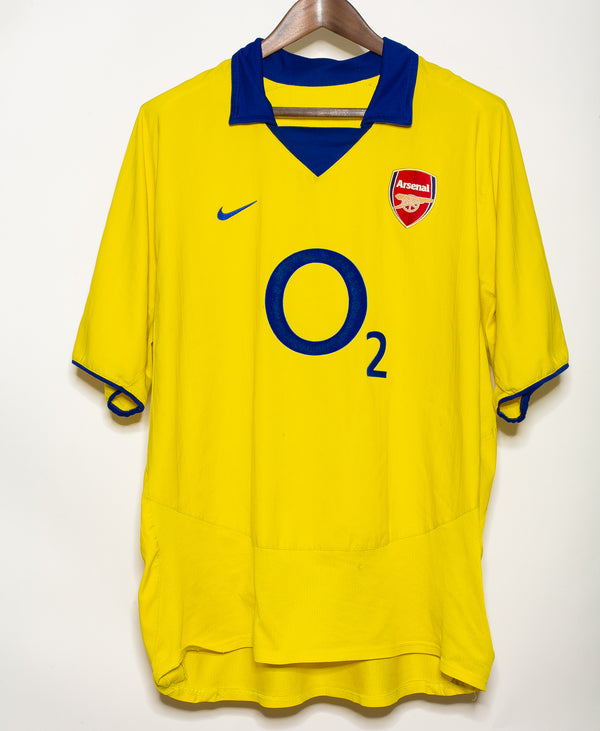 Arsenal 2003-04 Bergkamp Away Kit (2XL)