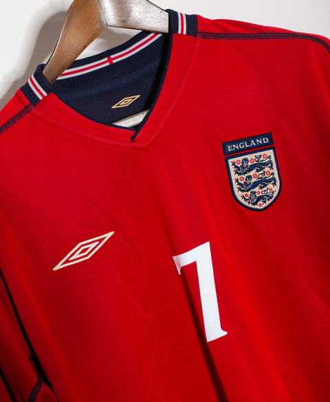 England 2002 Beckham Reversible Away Kit (L)