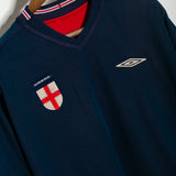England 2002 Beckham Reversible Away Kit (L)