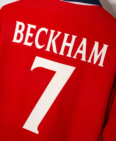 England 2000 Beckham Home Kit (L)