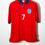 England 2000 Beckham Home Kit (L)