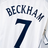 England 2002 Beckham Home Kit (L)