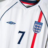 England 2002 Beckham Home Kit (L)