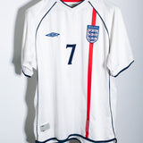 England 2002 Beckham Home Kit (L)