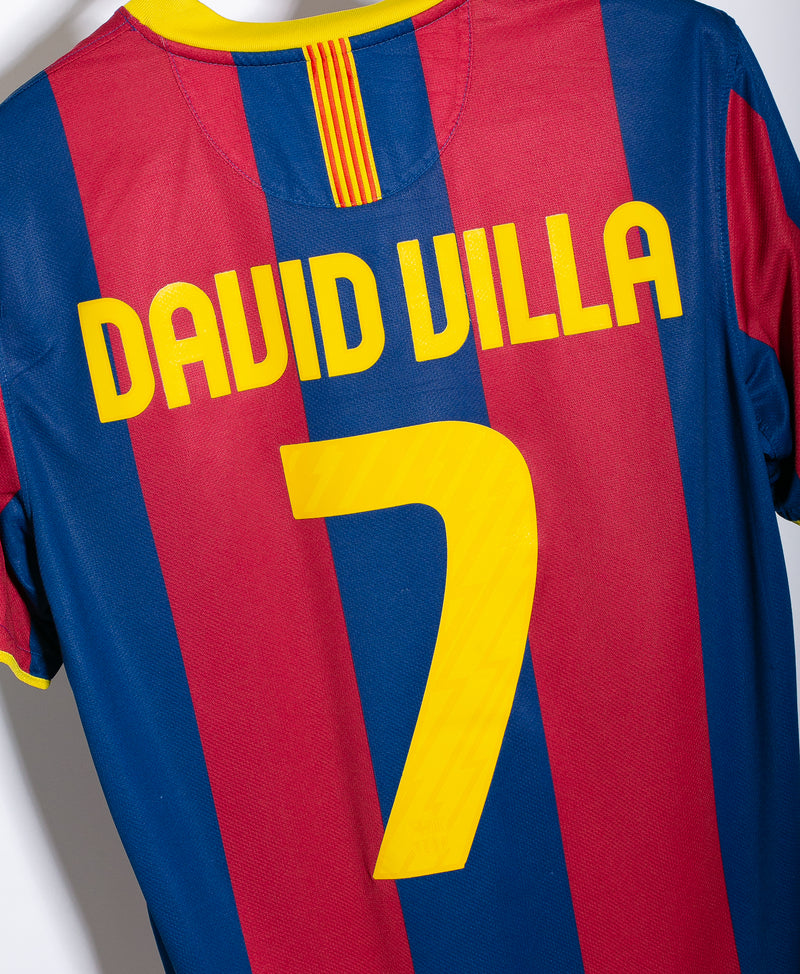 Barcelona 2011-12 David Villa Home Kit (L)