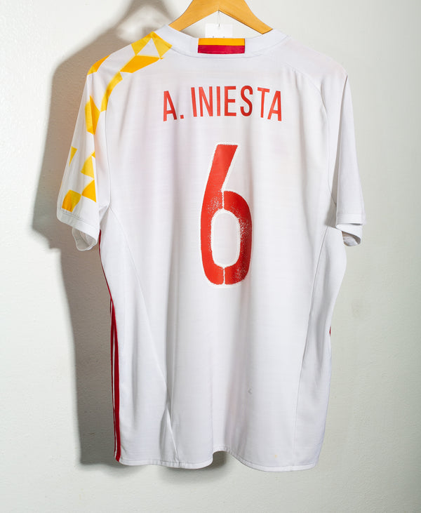 Spain 2016 Iniesta Away Kit (XL)