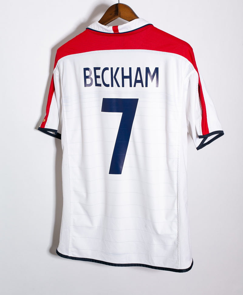 England 2004 Beckham Home Kit (L)