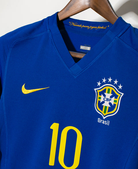 Brazil 2008 Ronaldinho Away Kit (S)