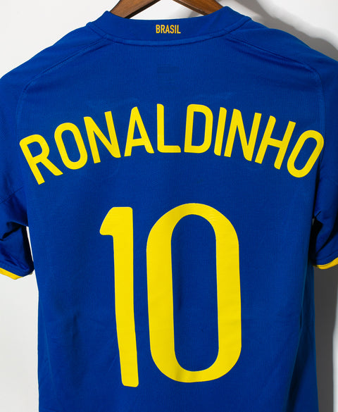 Brazil 2008 Ronaldinho Away Kit (S)