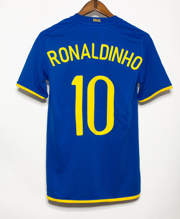Brazil 2008 Ronaldinho Away Kit (S)