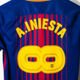 Barcelona 2017-18 Iniesta Special Home Kit (M)